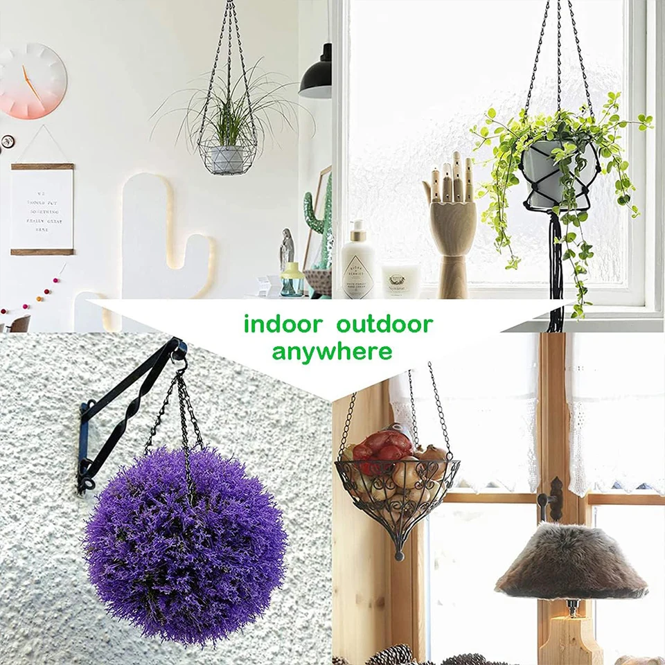 5 Pcs Crochet De Panier Suspendu Crochets Pour Pots Fleurs