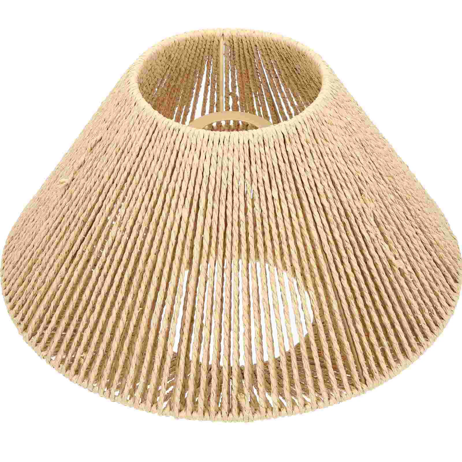 

Woven Pendant Lampshade Rattan Weave Chandelier Lampcover Hanging Lamp Cover Ceiling Lamps Cover Living Room Bedroom Home