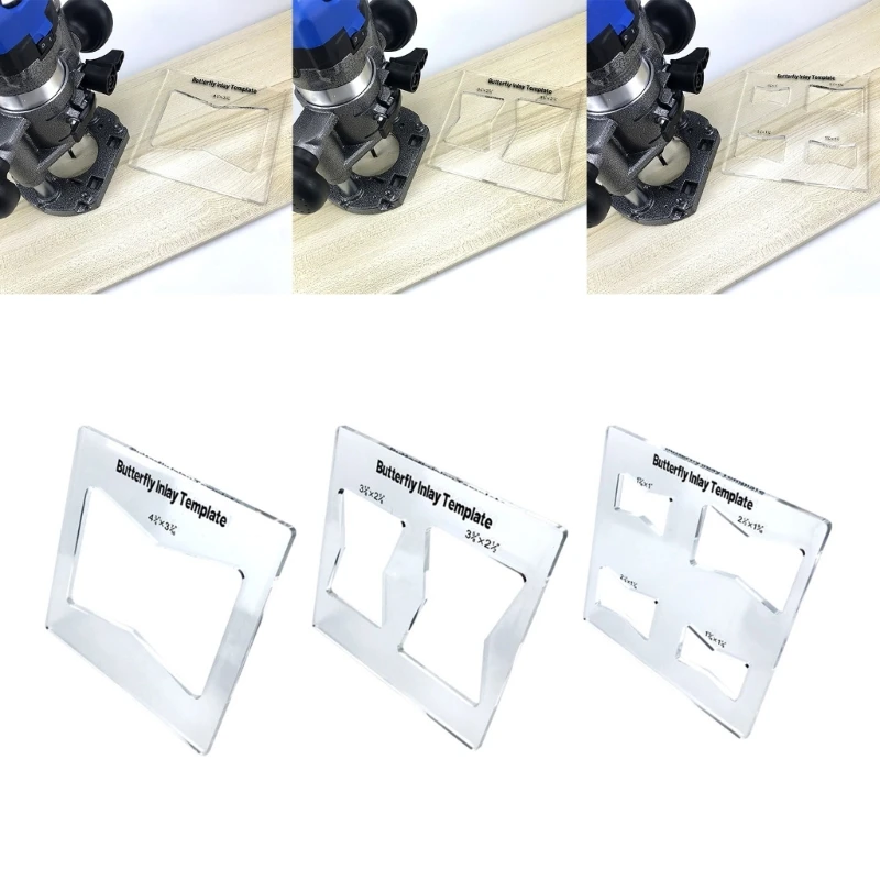 

Router Jig Template ,Butterfly Inlay Templates Decorative Router and Decorative Templates for Woodworking