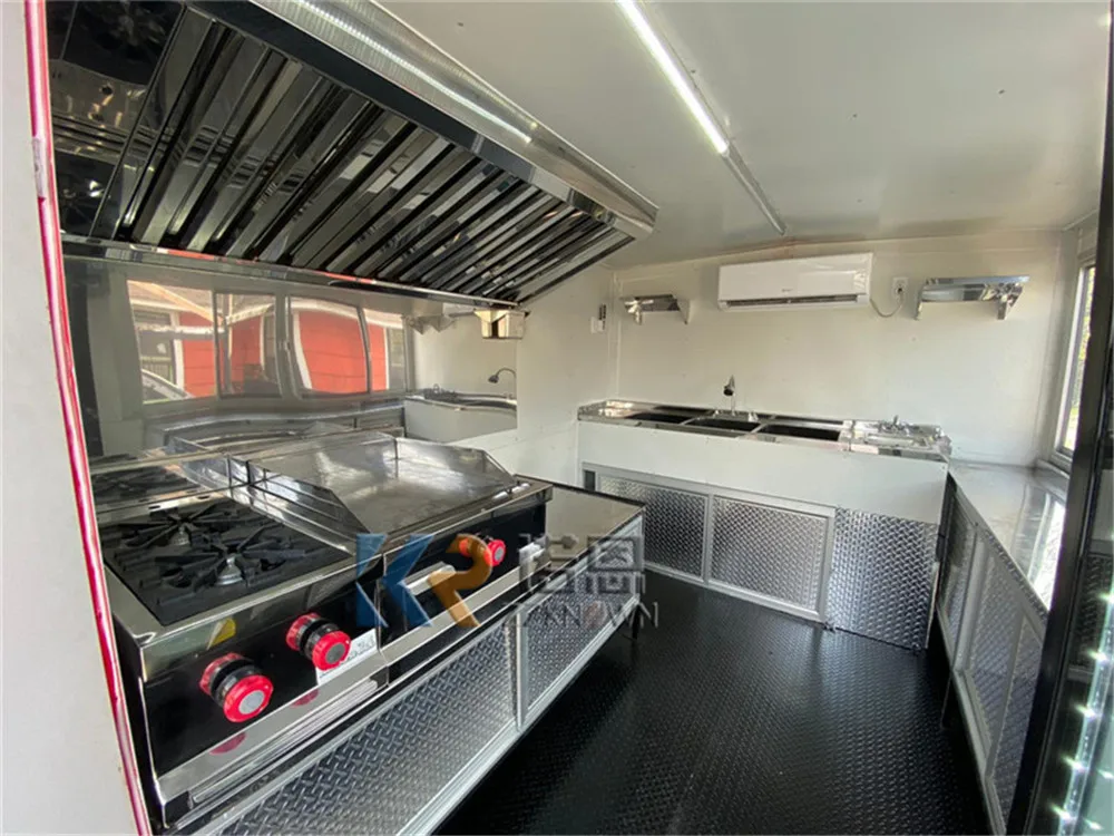 Customized Mobile Food Truck Factory Price Food Vending Trailer for Sale Breakfast Coffee Ice Cream Cart