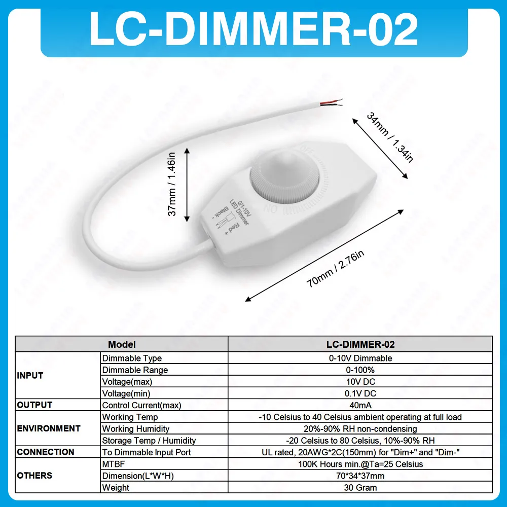 Enhanced LED Light Dimmer Power Supply