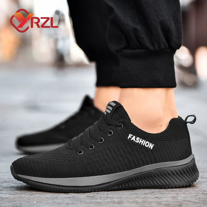 YRZL Men Running Sneakers Women Lightweight Sport Shoes Classical Mesh Breathable Casual Shoes Male Fashion Moccasins Sneakers