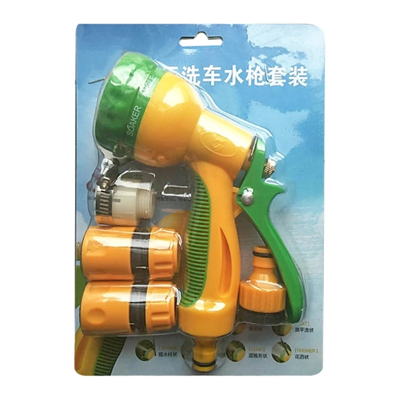 

Multifunctional Car Wash Hose Sprayer Connector Set Irrigation Garden Pressure