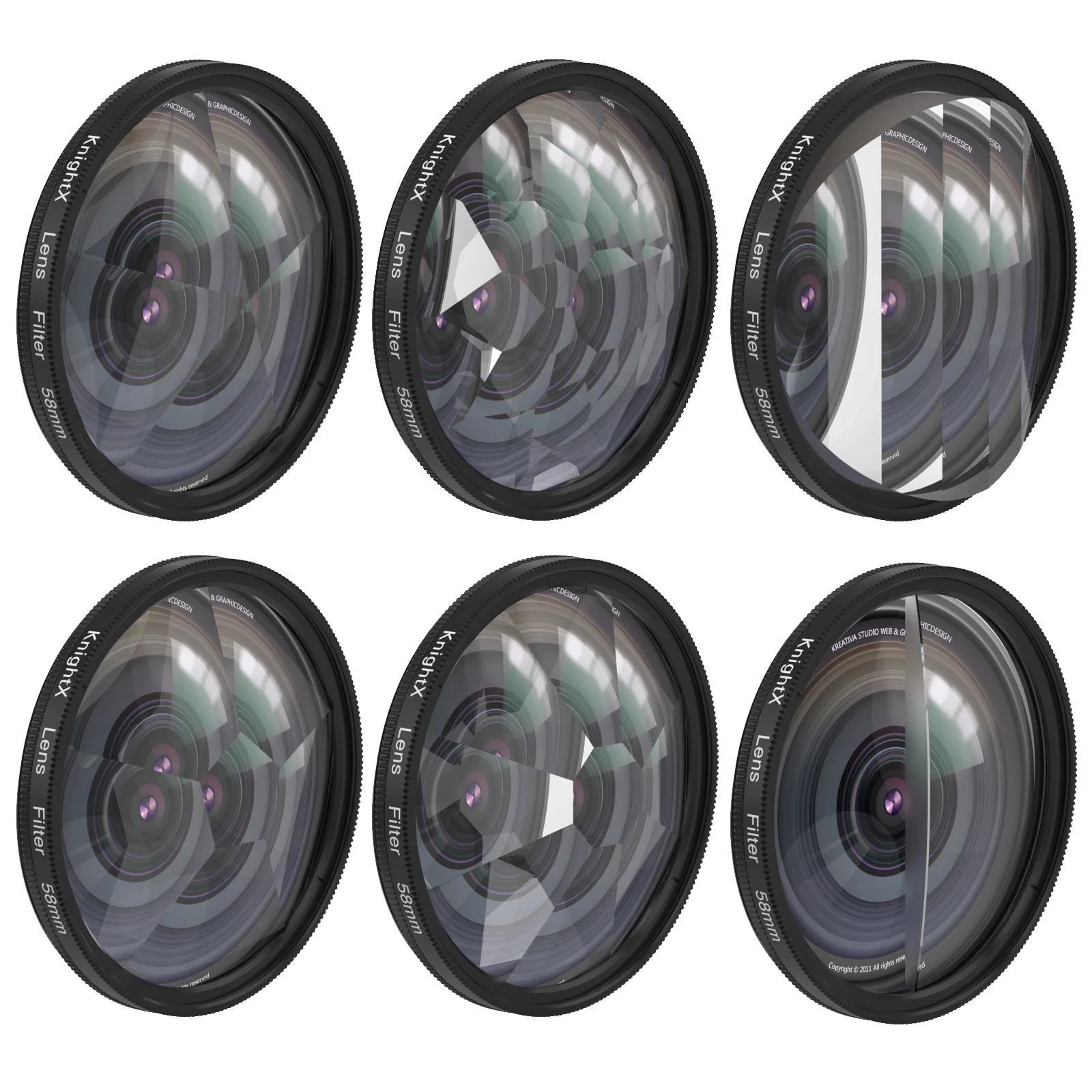 Filtro Infrarrojo Kood 58mm R720 - Para Efectos Especiales En Fotografía, Rosca 58mm, Pasa Luz IR
