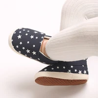 Fashionable Baby Boy Canvas Spring And Autumn Flat Shoes With Star Embellishment soft Sole 0-18M Newborn Soft Sole Anti Slip 6