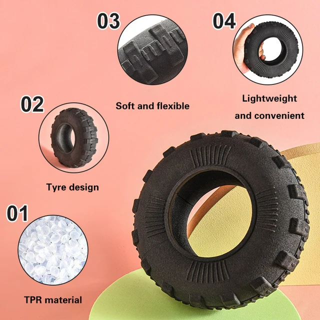 Pet Toy Dog Molar Bite Resistant Interactive Tire Toy Pet Cleaning Teeth Dog Toys for Large Dogs Pet Products Dog Items 3