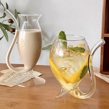 Bicchieri da cucina unici per bicchieri da cucina Bicchieri da bere per decorazioni per feste di matrimonio Tazza decorativa da tavolo Tazza di vetro trasparente 1