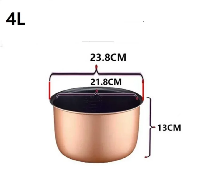 2L 3L 4L 5L Gold Rice Cooker Pot Aluminum Alloy Tank for Intelligent Rice Cookers bowl tank pressure cooker