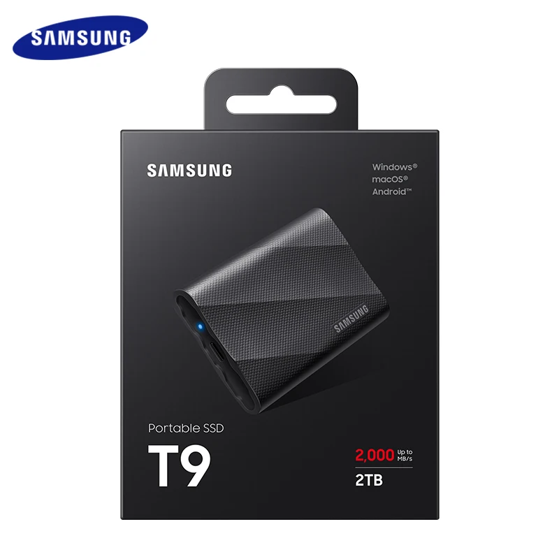 SAMSUNG PSSD T9 USB 3.2 Gen2x2 20Gbps Portable Hard Drive 1TB 2TB Type-C External Hard Disk for iPhone 15 Solid State Drive SSD