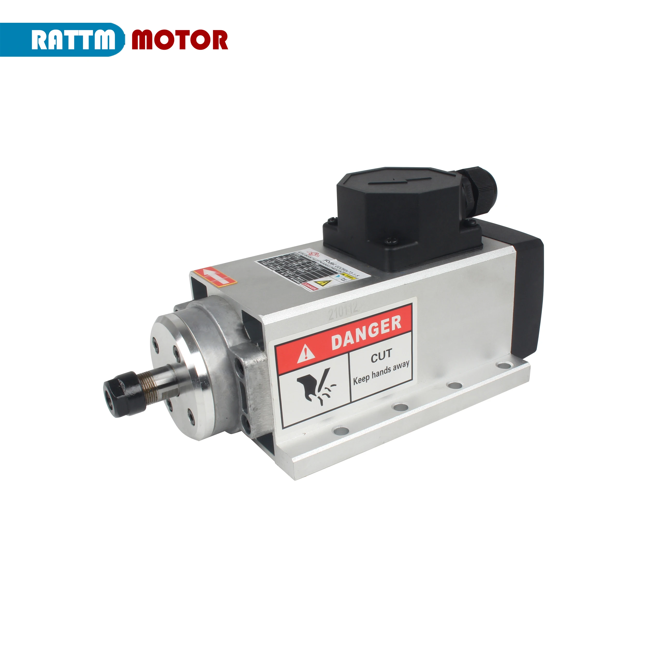 

Квадратный электродвигатель шпинделя с воздушным охлаждением с ЧПУ 1,5 кВт ER11 для гравировально-фрезерных станков по дереву и ПВХ