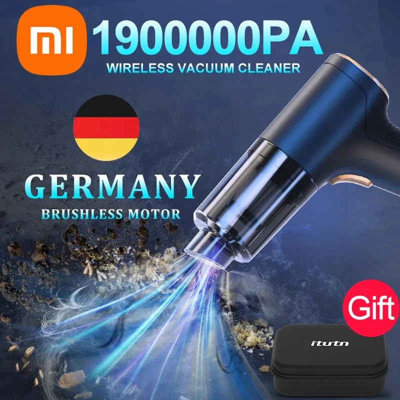

Новый беспроводной автомобильный пылесос Xiaomi 1900000 па, мощный ручной робот-пылесос двойного использования, бытовой и автомобильный мини-пылесос