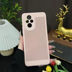 Luxury Fine Hole Heat Dissipation TPU Shockproof Bumper Case for Honor 200 Pro (Pink)