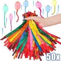 20/50PCS Multicolor Latex Balloons Kids Ourdoor Flying Long Strip Balloons Rocket Latex Classic Air Balls Birthday Party Decor 1