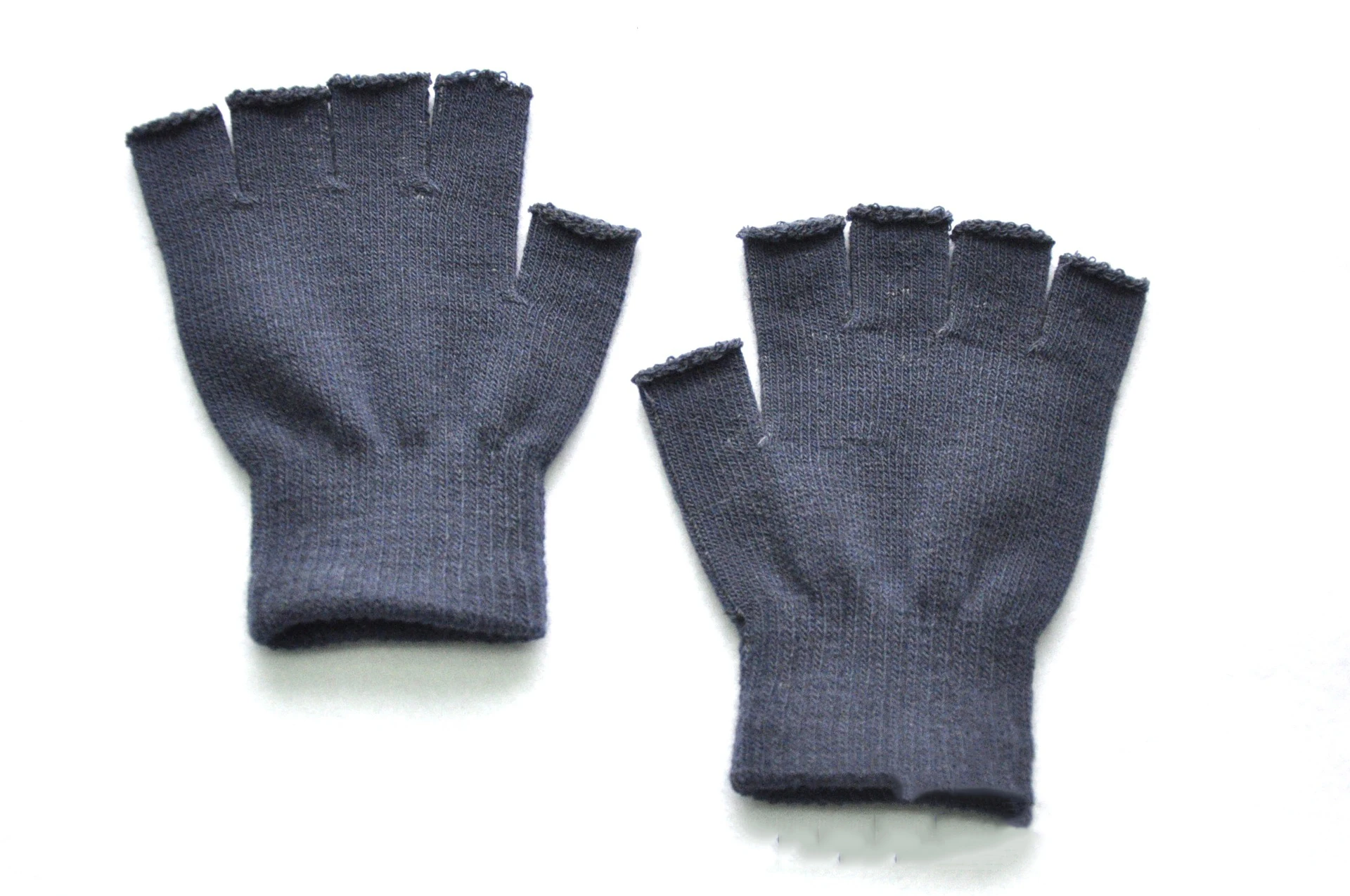 Autumn Winter New Half Finger Warm Gloves For Men Women Students Solid Knitted Mittens Outdoor Knitting Cycling Writing Gloves