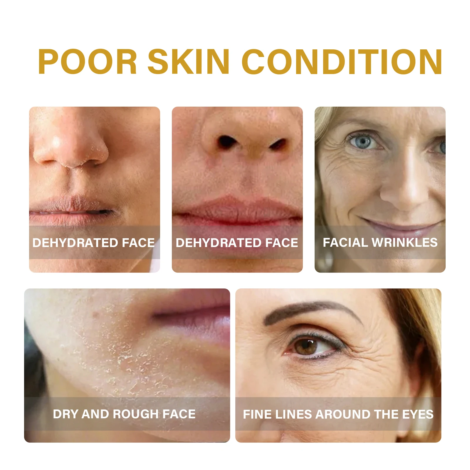 Eelhoe Collagen Essence Improvements Facial Skin Fading Wrinkle Moisture Replenishment Firming Anti-Wrinkle Essence Cosmetics