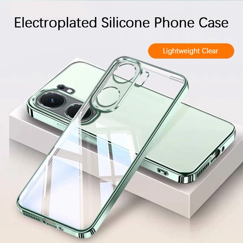 Electroplated Crystal Clear High-Quality Silicone Phone Case