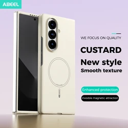 Premium Liquid Silicone Magnetic Phone Case - Enhanced Protection with Sleek Design for Galaxy Z Fold 8 Ultra (Beige - Z Fold8 Ultra)