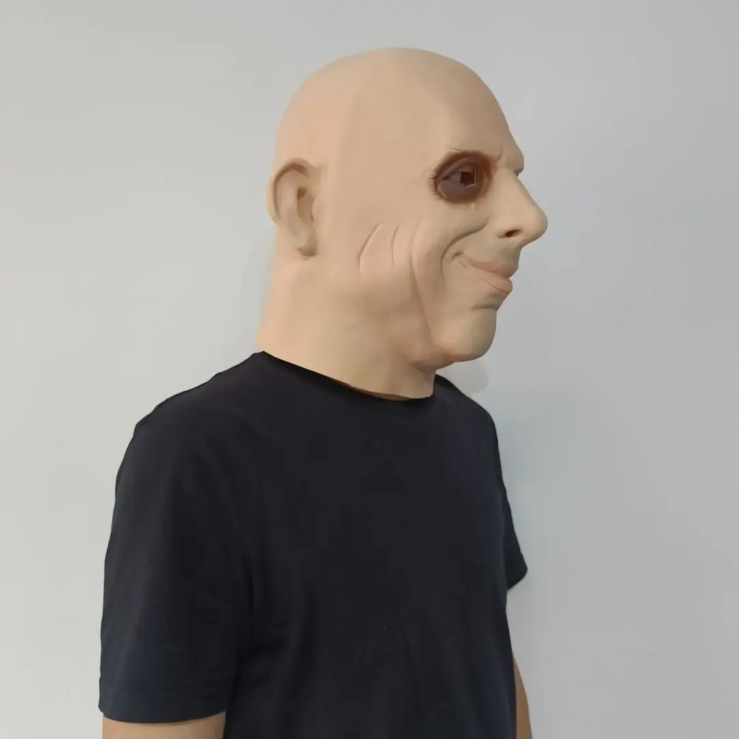 Hochwertige rätselhafte Onkel-Freak-Kostümmaske, klassische dunkle Komödie-Charaktermaske, alte Onkelmaske – Detail 23
