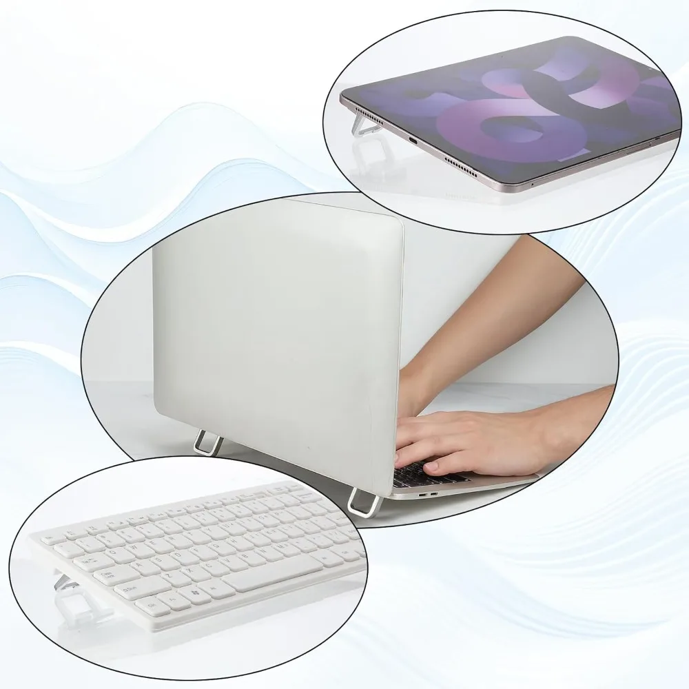 휴대용 노트북 스탠드 나노 접착식 접이식 미니 홀더 경량 여행용 노트북 스탠드 맥북 에어프로 태블릿 통풍형