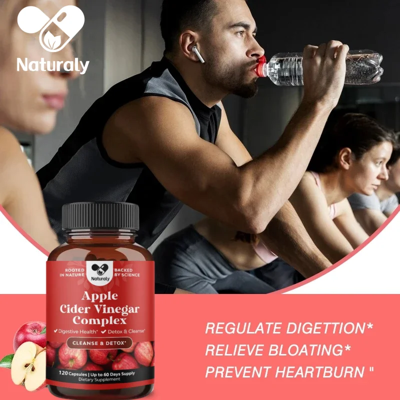 Apple Cider Vinegar Capsules Promotes digestion and healthy weight loss, weight management supplement