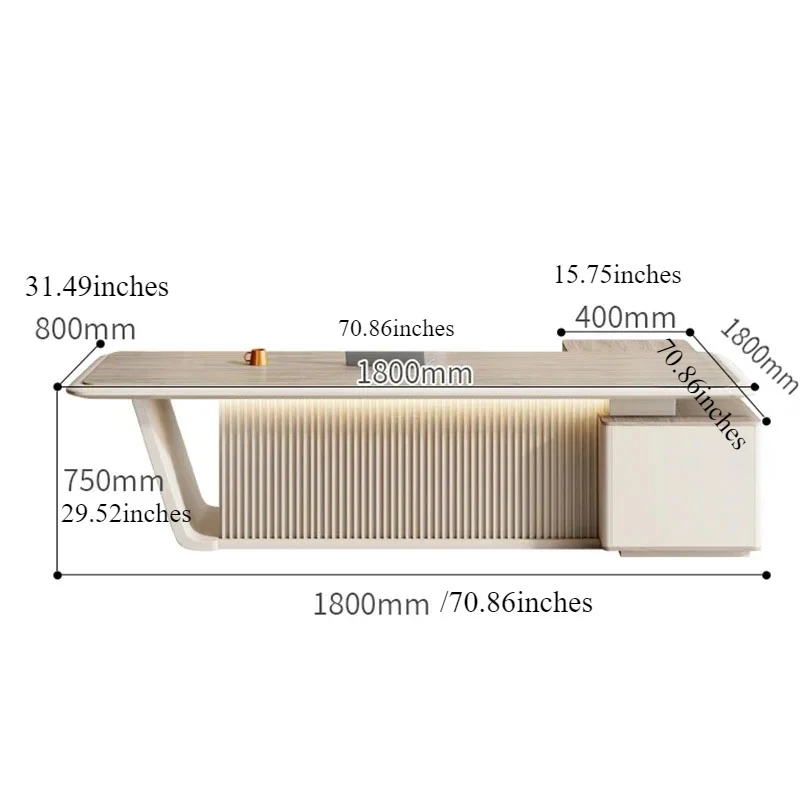 L-shape Conference Office Desk Work Elegant Gaming Storage Computer Desk Laptop Escritorio Para Compuradora Office Furniture