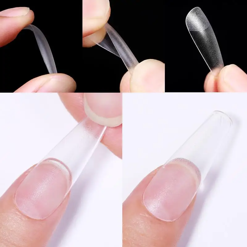 Fake Nails Press on Nails Soft Gel Tips Extension System