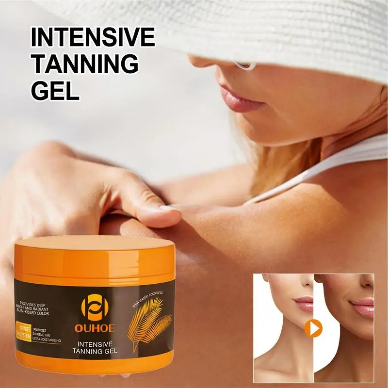 150g Intensive Tanning Gel Tanning Cream Sun Tanner Oil Self Solarium Cream Body Face Bronzer Self Tanners Lotion Cream