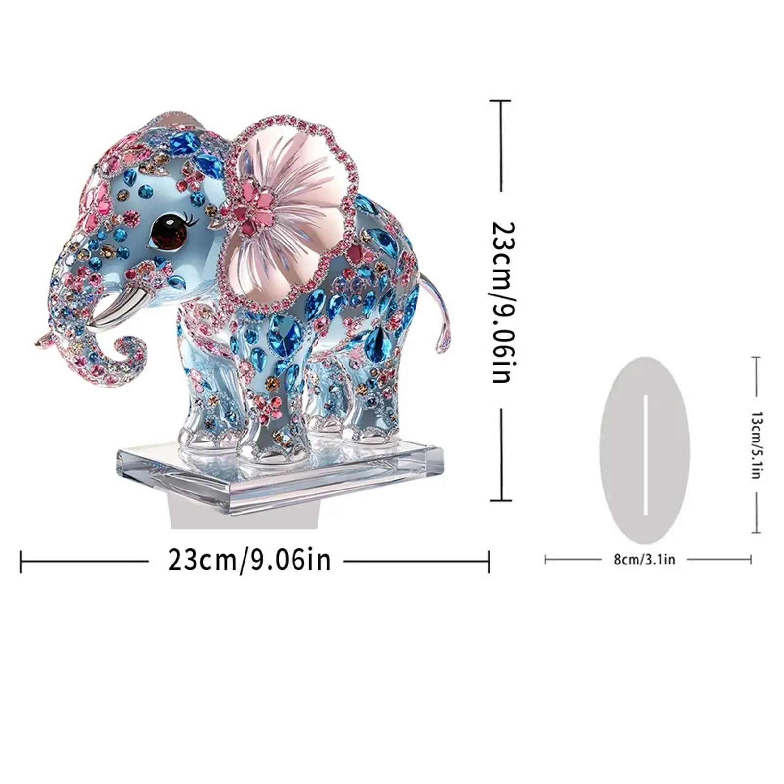 Elephant Figurine Statuette Desk Present Statue for Decorating Shelf Mantel https://ae01.alicdn.com/kf/S5dc511ed6c4c4ee8a0e6c15351bea2afh.jpg