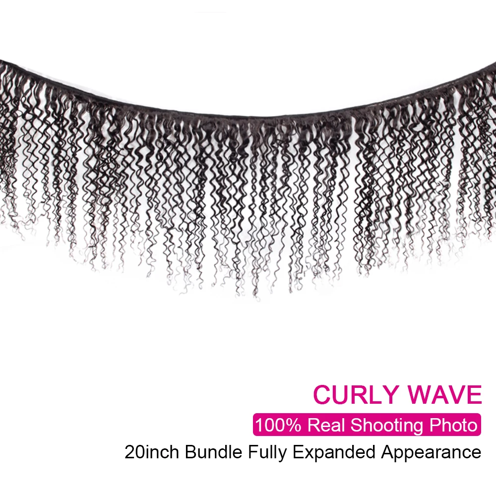 Brazilian Hair Weave Bundles Curly Bundles Remy Human Hair 1pc 3pcs 4pcs Curly 100% Human Extensions