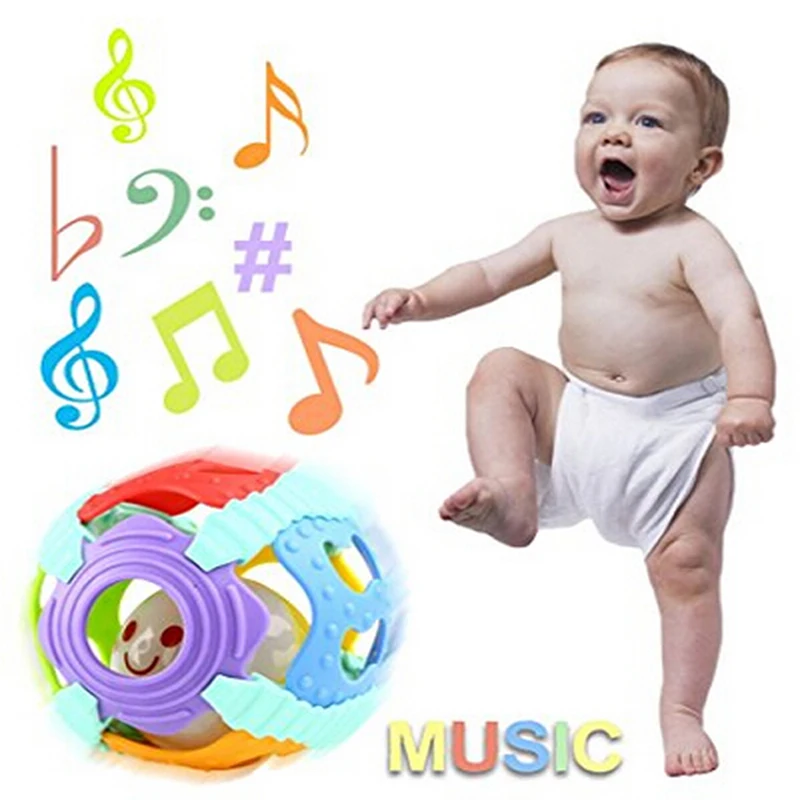 

Baby Rattle Toys Jingle Ball Handrattle Safty Ball Toys Kids Puzzle Educational Toys Baby Activity Grasping Toy Hand Bell Rattle