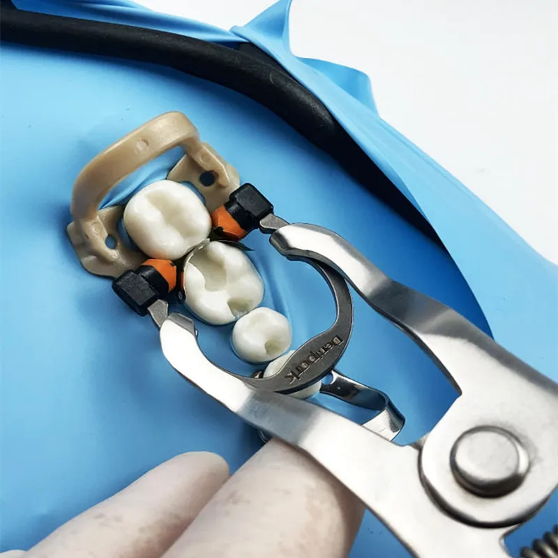 Dental Dam Rubber Dam Sheets Rubber Dam Clamps Barrier Clip Molar Premolar Carbon Fiber Dam Frame Dam Stabilizing Cord Dentistry – Detail 2
