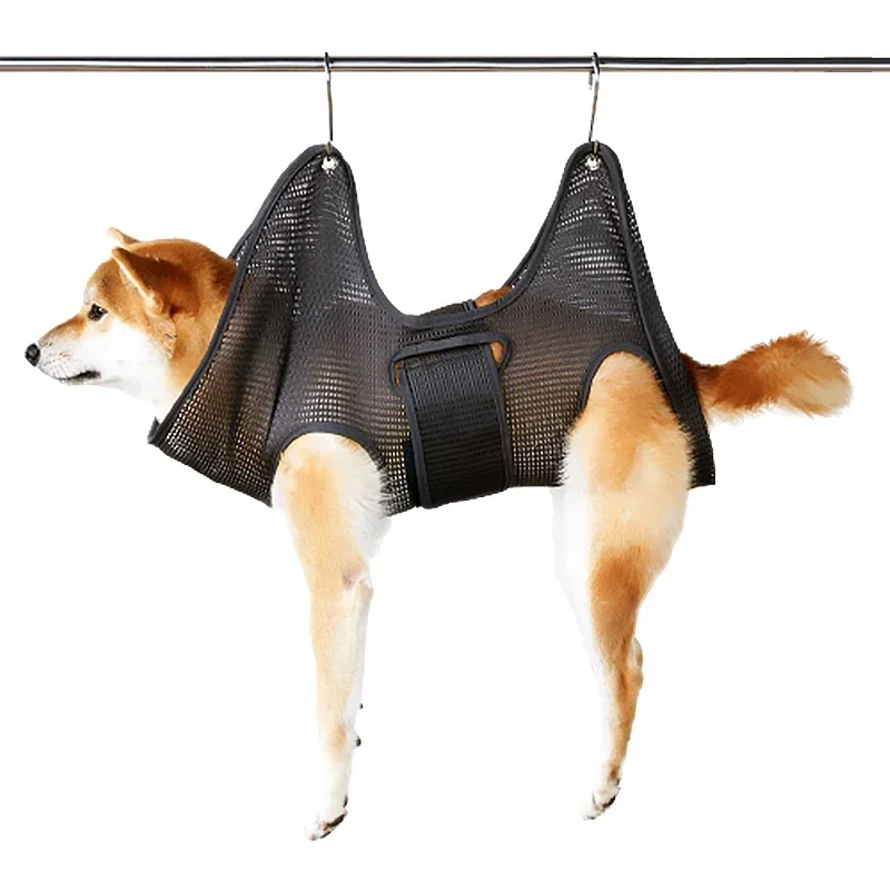 

Гамак для груминга собак и кошек, подвесная сумка для ухода за ногтями, с фиксацией против царапин, для ванной, для стрижки кошек