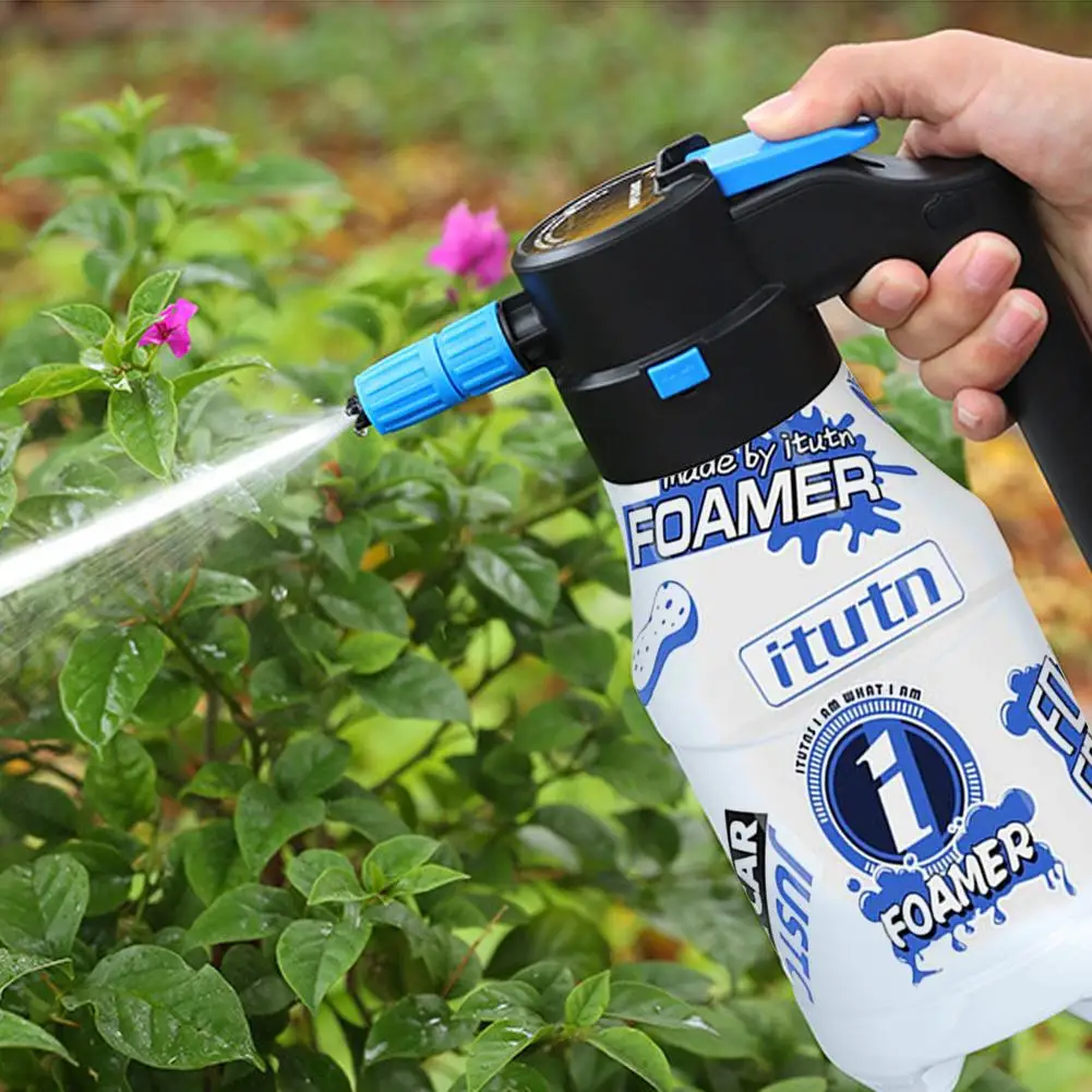 1.5L Electric Foam Sprayer Multi Hand Pump Foam Sprayer 2600mAh Lithium Battery Foam Lance 1h Endurance Car Wash Towel Foam Wash 2