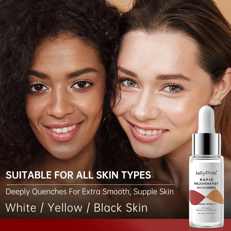 Facial and Hair Essence Set Facial Vitamin C Cream Niacinamide Whitening Dark Spot Glow Moisturize Face Serum Dark Circles Eye Cream