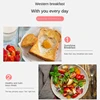 Electric Toaster Machine Mini 2 Slice Slot Stainless Steel Restaurant Appliance Sandwich Burger Bun Bread Breakfast Toaster 2