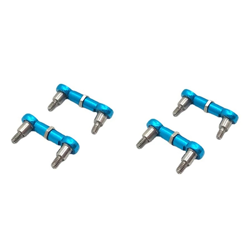 

4х металлический задний шарнирный стержень, звеньевой стержень для Wltoys K969 K979 K989 K999 P929 P939 1/28, радиоуправляемая модель автомобиля, синий