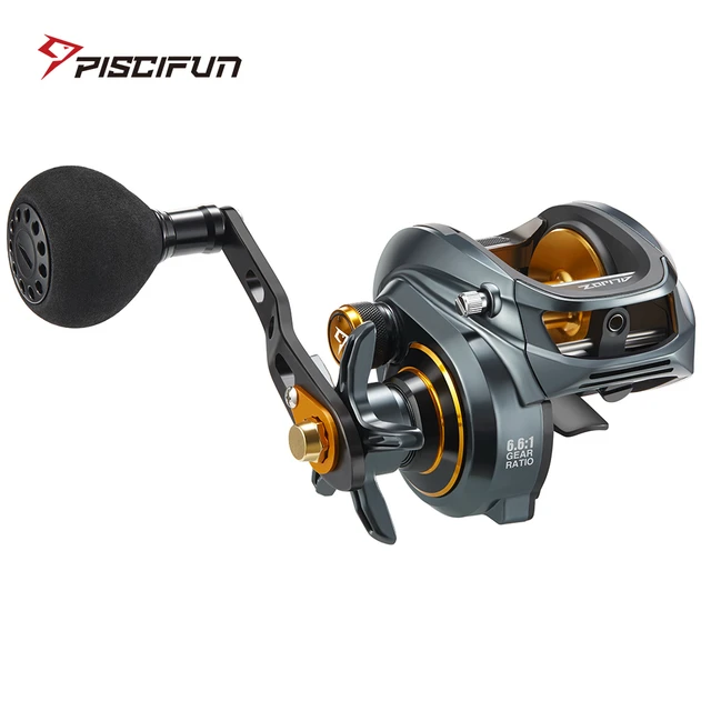 Piscifun Alijoz 300 Low Profile Baitcasting Reel 15KG Max Drag 8+1 Bearings  Aluminum Frame Freshwater Saltwater Fishing Reel - AliExpress