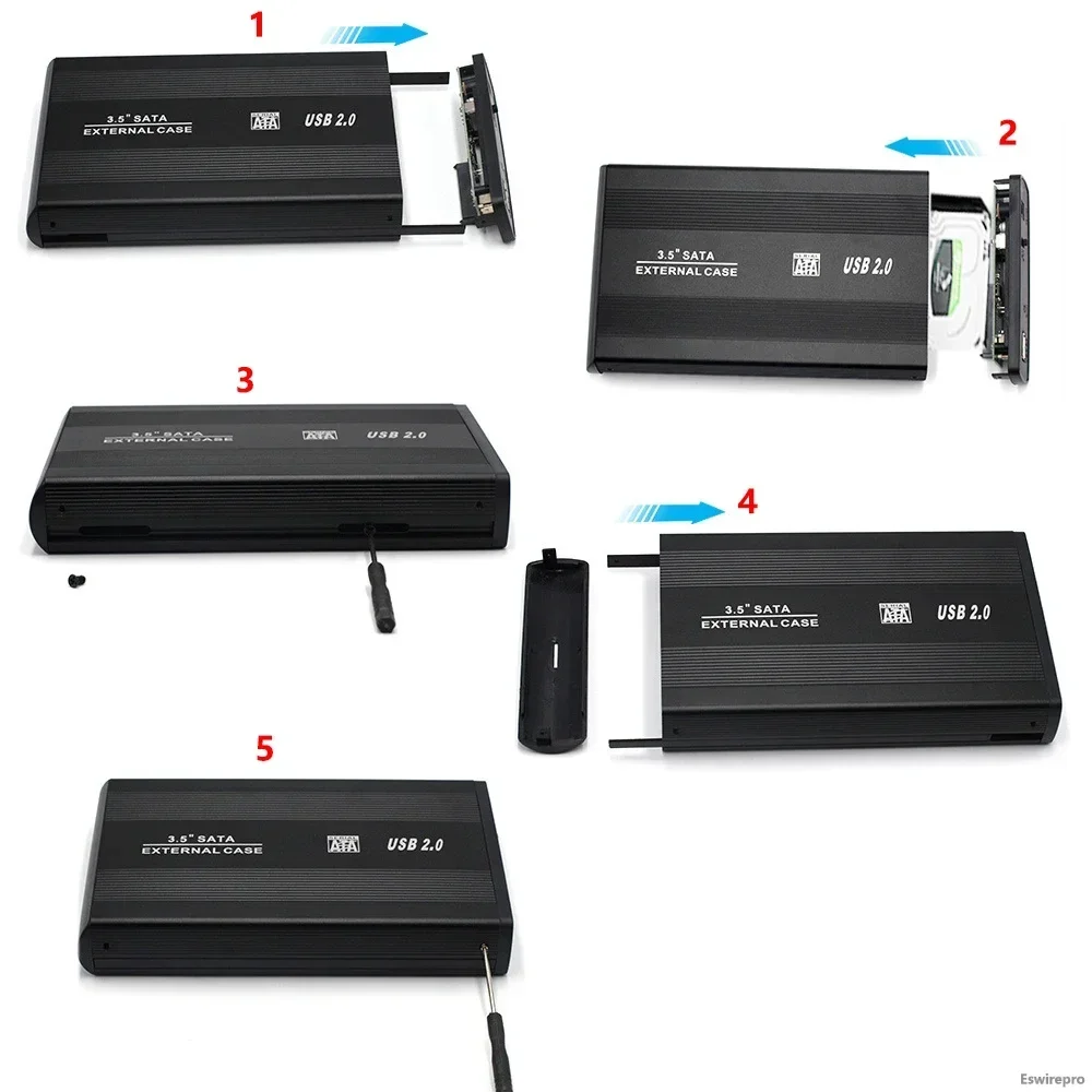 USB 3.0 2.0 to SATA IDE 3.5 inch Adapter SSD Hard Drive Metal Enclosure HDD Case HD External Hard Disk Aluminum Box Adapter hdd enclosure,hard disk case,external hard drive housing