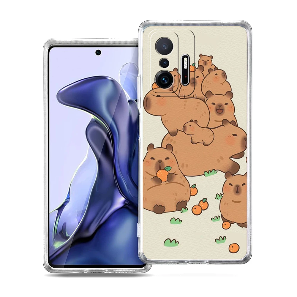 Capybara Cartoon Soft Transparent Phone Case