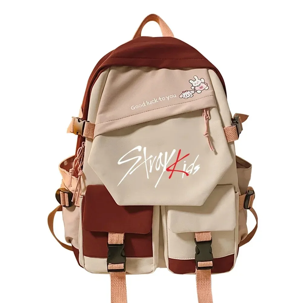 

Stray Kids Backpack Boys And Girl Fashion Korean Style SchoolBag Mochila Students Rucksuck School Bags For Girls Travel Backpack