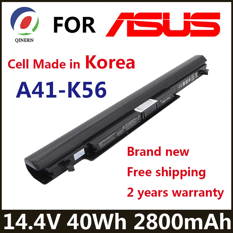 Bateria do Portátil para Asus E46 E46ca E46cb K46 K46ca K46cb K56 K56c K56cb K56v R405cb R505 R505cb R550 R550cm S40cb S405 A41-k56