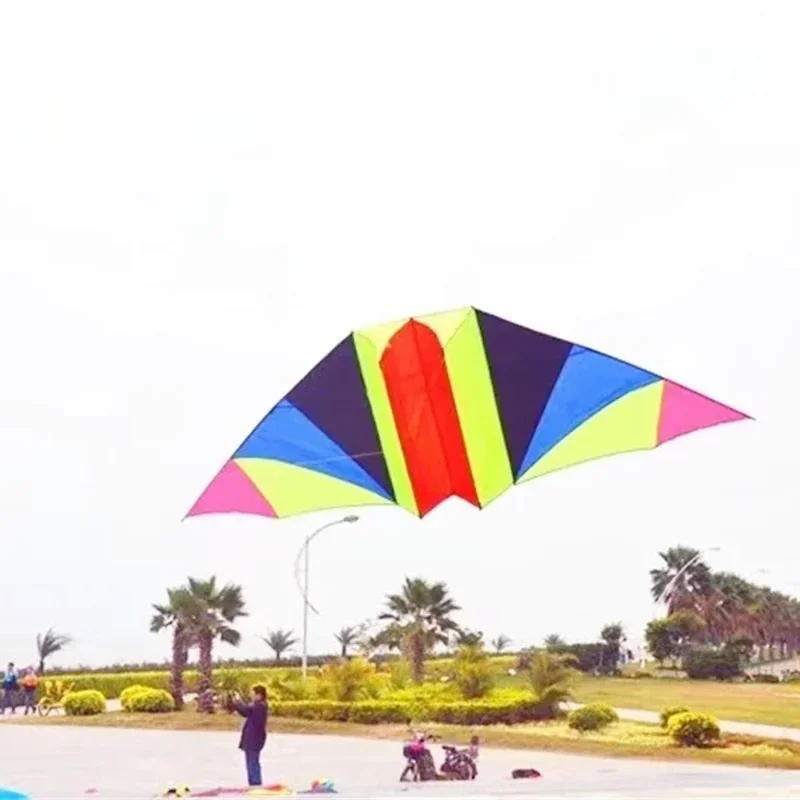 

free shipping 3m Glider kite fly toys ripstop nylon kite sports outdoor children kite line kite surfing shark tooth kite line