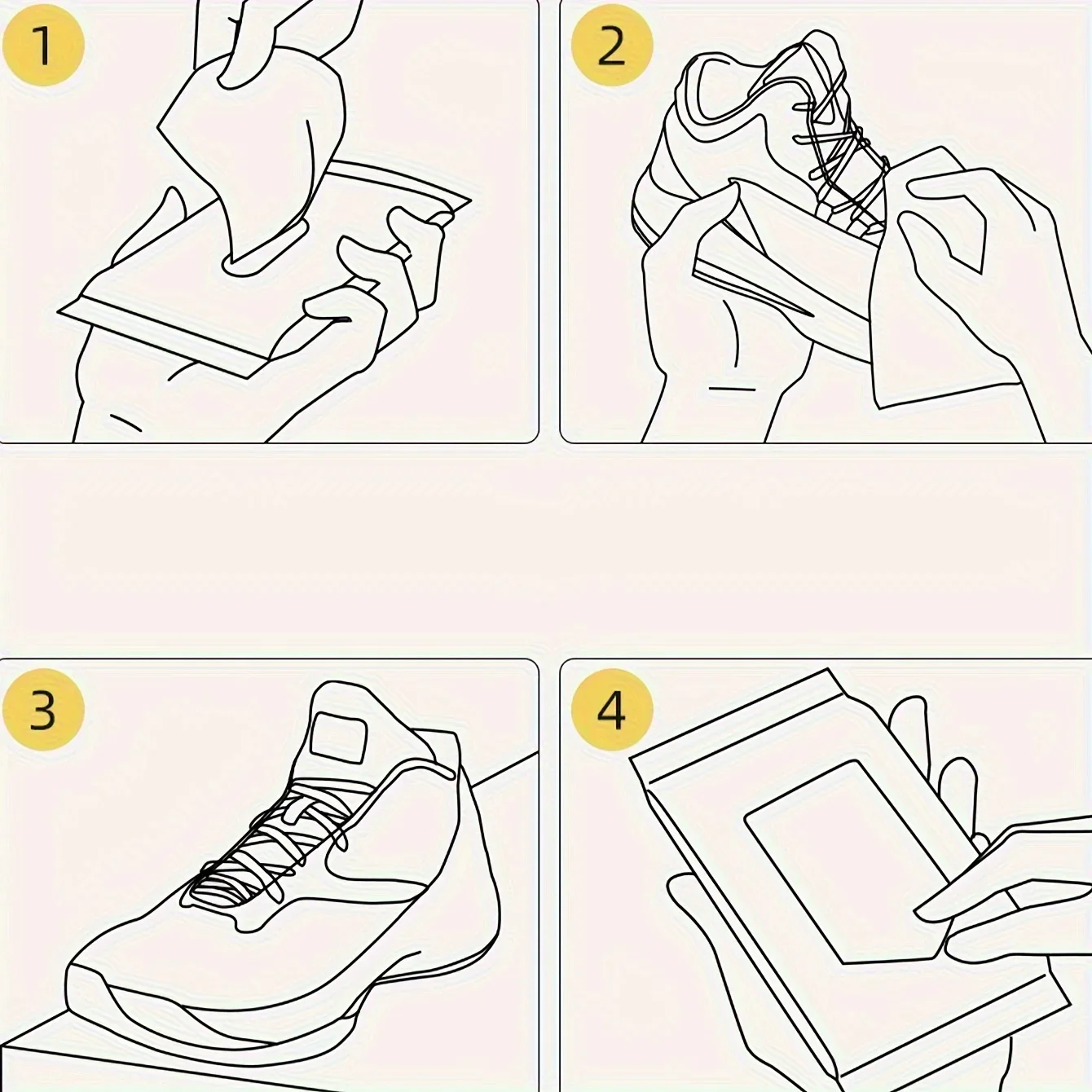80pcs/pack Disposable Shoe Cleaning Wipes-No-Rinse,Stain Remover White Sneakers Athletic Footwear Portable Household Cleaner
