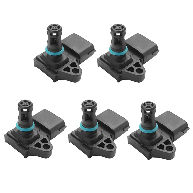 

5Pcs Temperature Alarm Sensor Engine Sensor Intake Pressure Sensor For Dodge Ram 2500 3500 6.7L 4921322