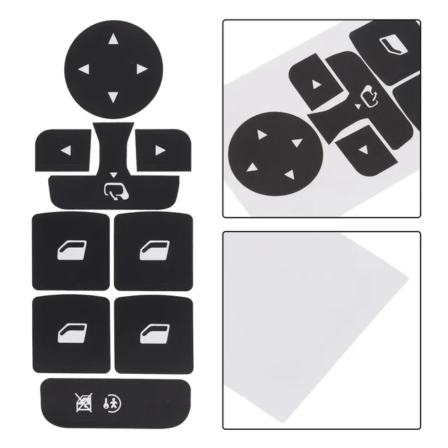 1Set Button Repair Sticker For Window Control Panel For C4 For Grand For Picasso Window Button Repair Sticker Auto Parts 5