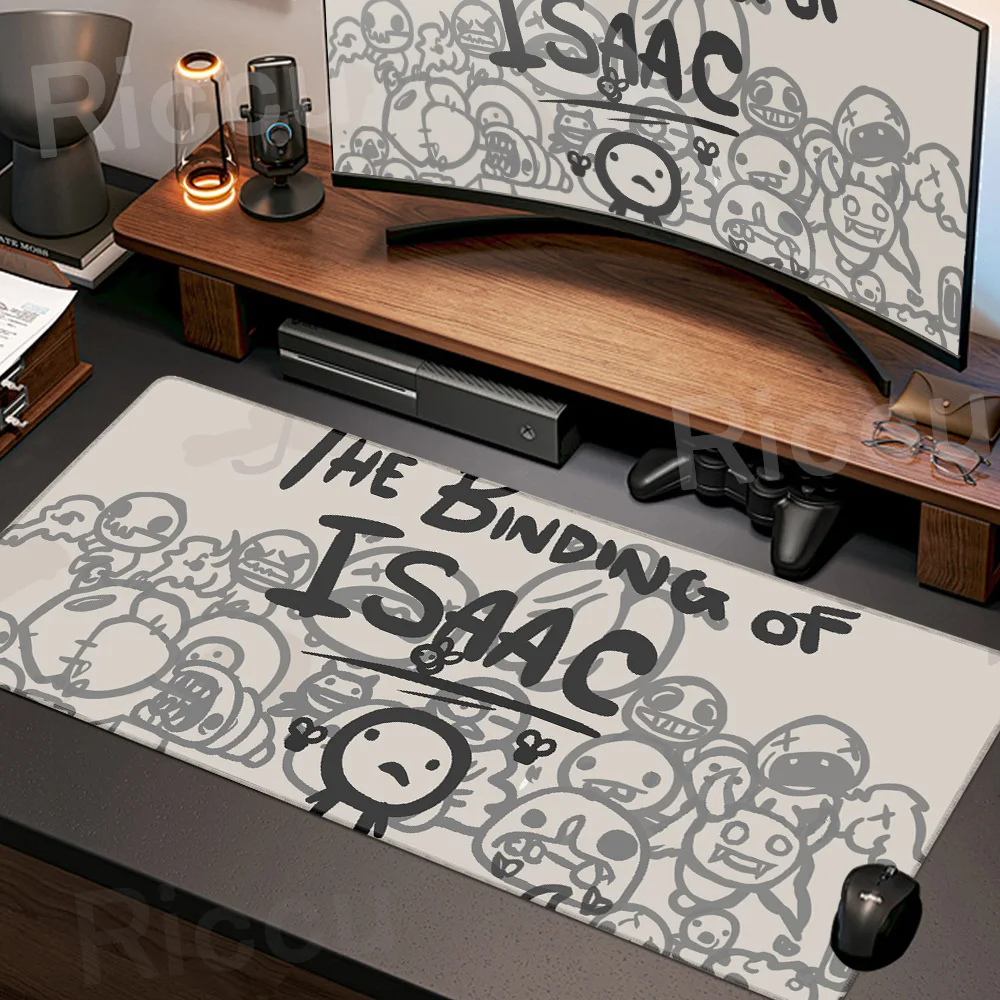 Isaac  The Binding Of  Mousepad Gamer Gaming Keyboard Pad Computer Accessories Deskmat Mouse Mats Rubber Mat Pc Cabinet Mausepad