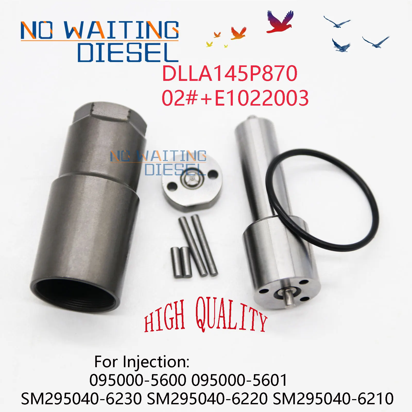 

DLLA145P870 масляная распылительная Форсунка 02 # крышка клапана E1022003 комплекты для ремонта инжектора 1465A041 для 095000-5600 095000-5601 годов