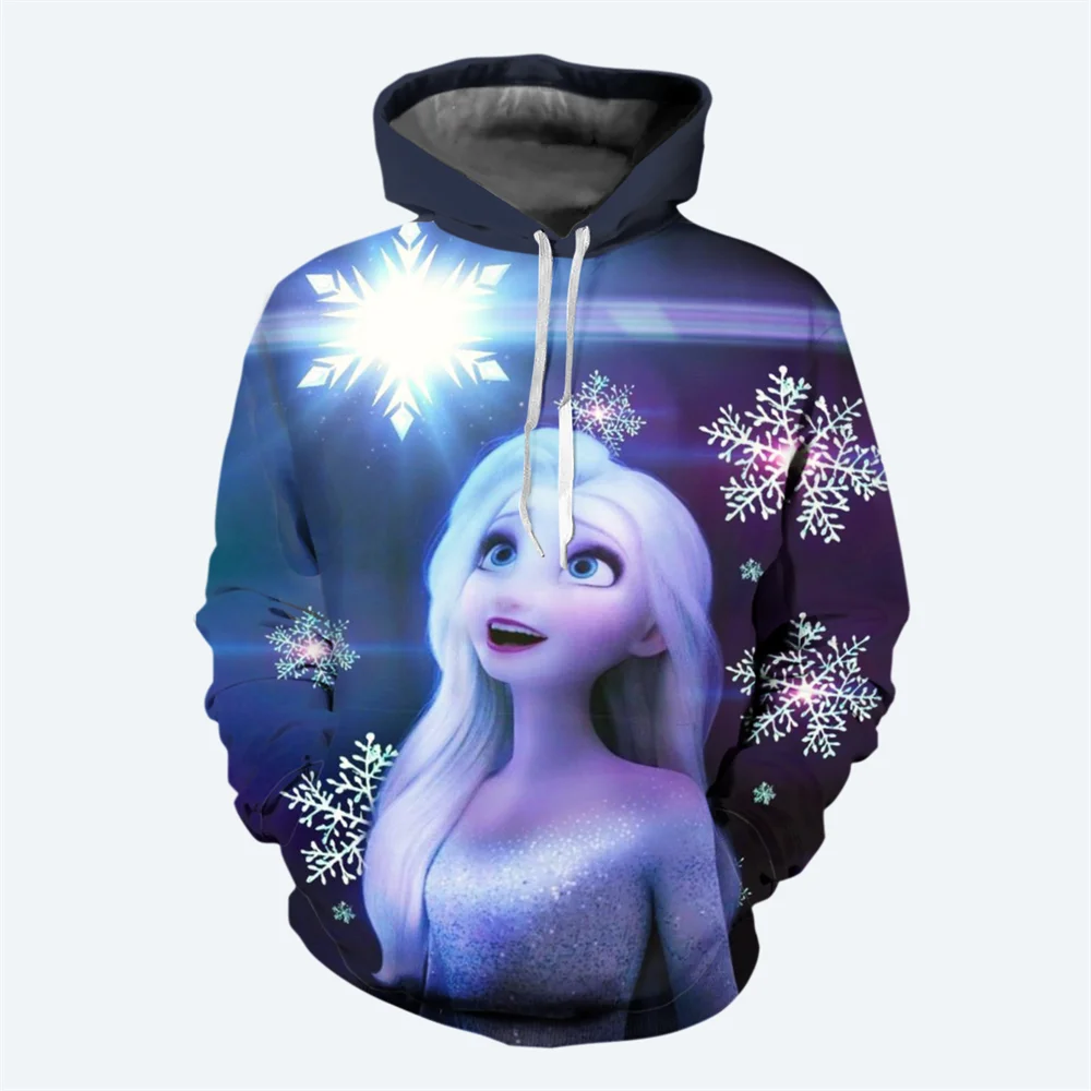 thumbnail image 1 of Sudadera con capucha de estilo nuevo de Anime Frozen Girl con estampado 3D de Elsa, suéter clásico de estilo casual, sudadera con capucha de moda urbana para niños, 1 of 4