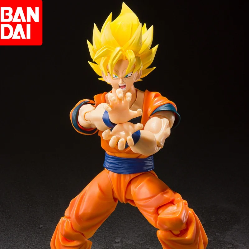 

14cm Original Shfiguarts Bandai Dragon Ball Z Son Goku Action Figure Full Power Ssj2 Pvc Movable Anime Figurine Model Toy Gift