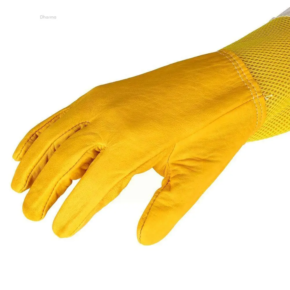 

1Pair Beekeeping Gloves Protective Sleeves Breathable Anti Bee/Sting Sheepskin Long Gloves For Beekeeper Beekeeping Tools G4Y4